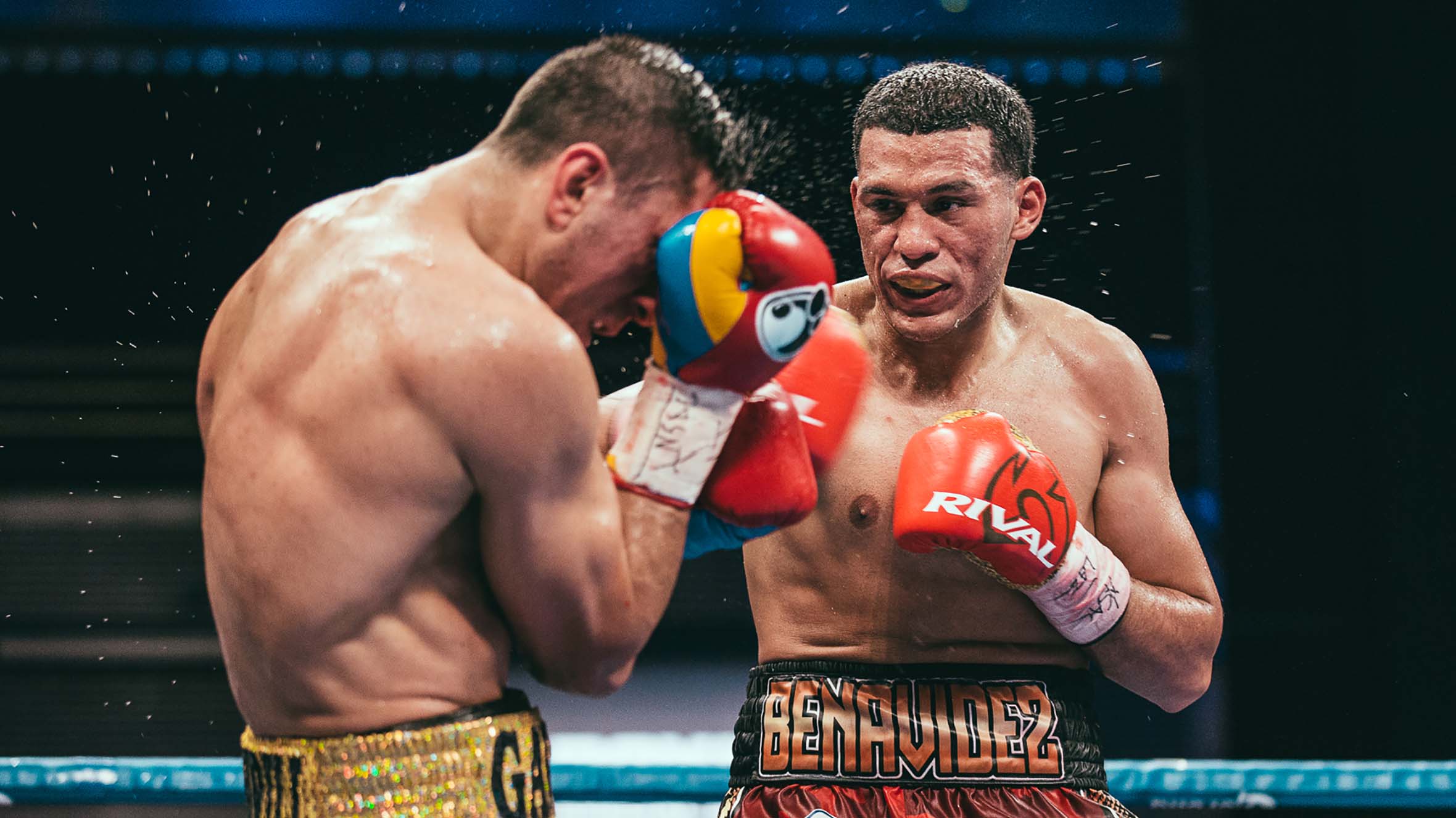 Gavril takes a hard shot from Benavidez